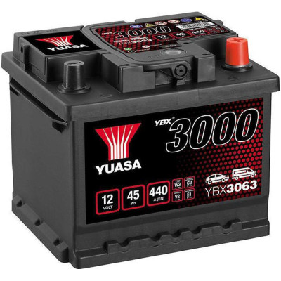 YUASA YBX3063 SMF-45ah (207x175x175) ΘΕΤΙΚΟΣ ΠΟΛΟΣ ΔΕΞ.