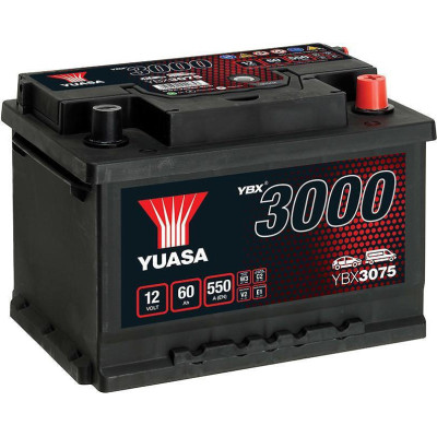 YUASA YBX3075 SMF-60ah (243x175x175) ΘΕΤΙΚΟΣ ΠΟΛΟΣ ΔΕΞ.